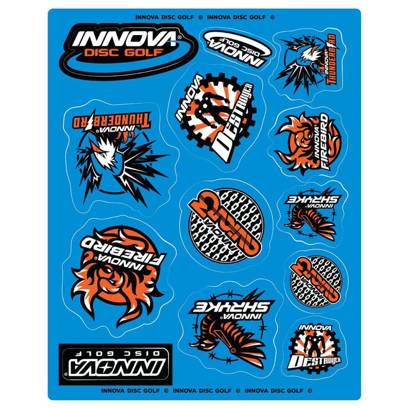 Innova Disc Golf Destroyer / Shryke / Thunderbird Sticker Sheet