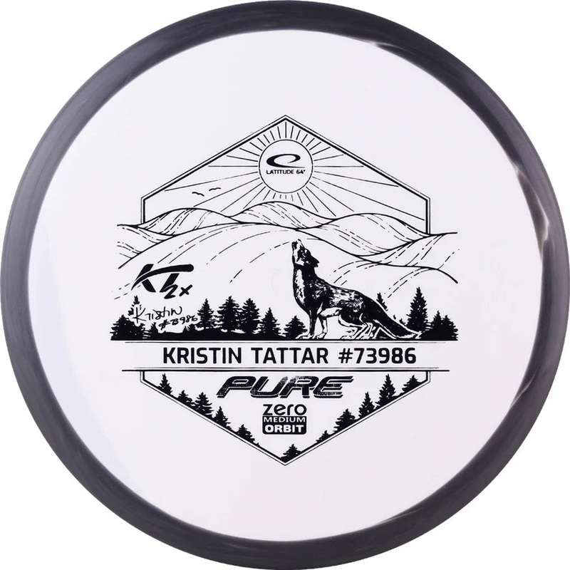 Latitude 64 Limited Edition 2024 Team Series Kristin Tattar Zero Medium Orbit Pure Putter Golf Disc