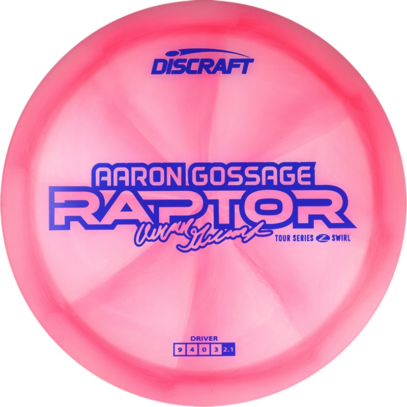 Discraft Z Swirl Raptor Aaaron Gossage Tour Series 2025