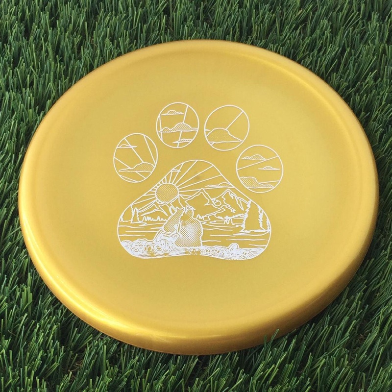 Kastaplast K1 Hard Berg X with Stacie Rawnsley Tour Series 2024 – Pawprint Sunset Stamp – 174g Gold