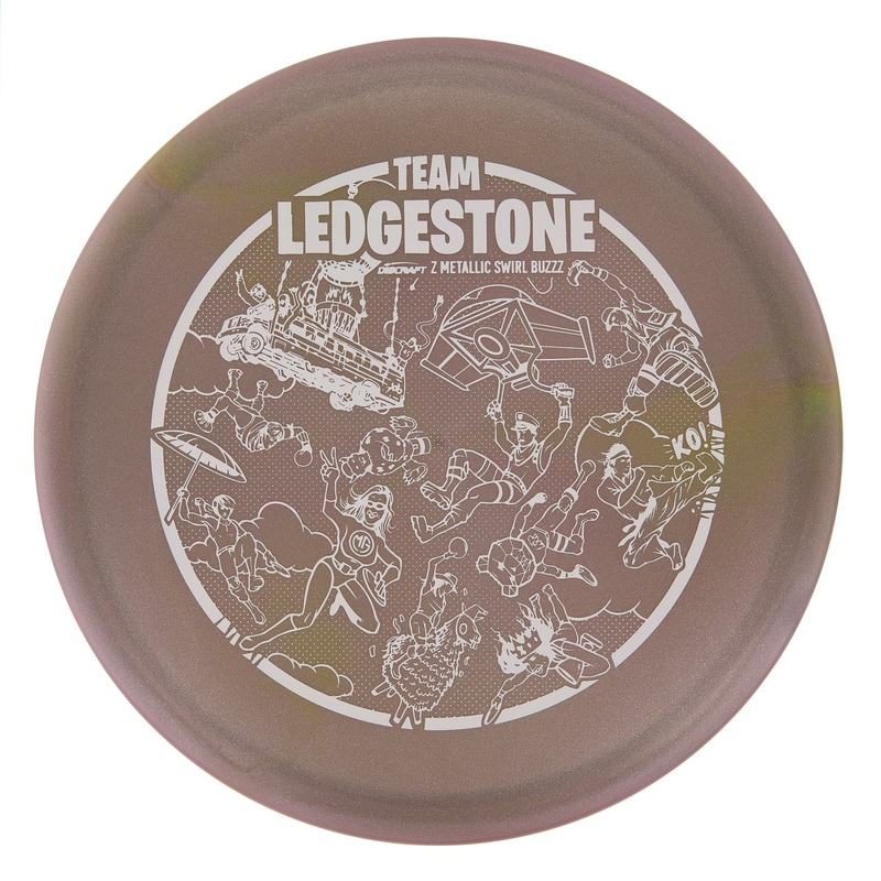Discraft Buzzz – 2023 Ledgestone Fortnite Edition Z Metallic Swirl 180g | Style 0017