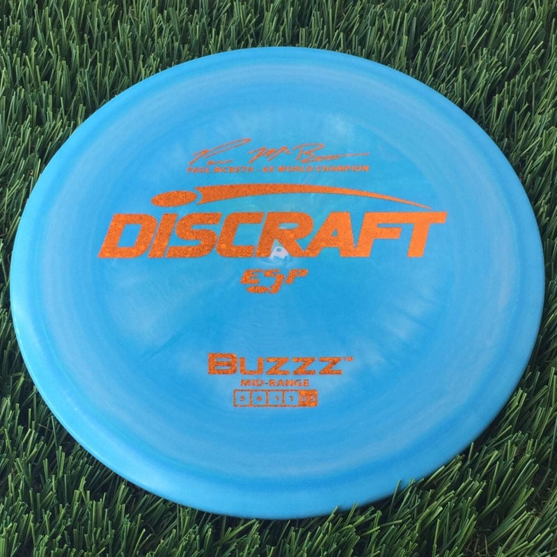 Discraft ESP Buzzz with Paul McBeth – 6x World Champion Signature Stamp – 166g Blue