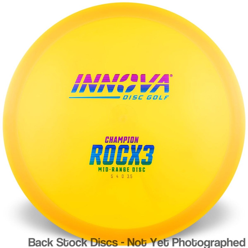 Innova Champion RocX3 Midrange with Burst Logo Stock Stamp [Back Stock Inventory – Disc and Stamp Color WILL VARY]
