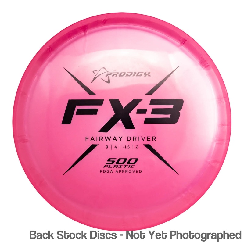 Prodigy 500 FX-3 Fairway Driver (Stock Stamp) [Back Stock Inventory – Disc and Stamp Color WILL VARY]